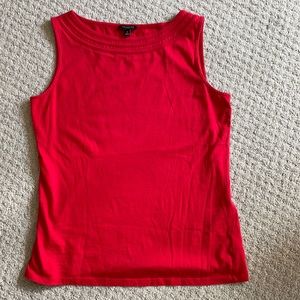 Talbots  Classic women’s small red sleeveless boatneck top